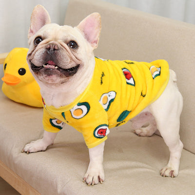 Puppy Autumn And Winter Warm Pajamas Jacket Pet Supplies