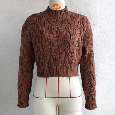 Women Autumn And Winter Long Sleeve Knitted Sweater