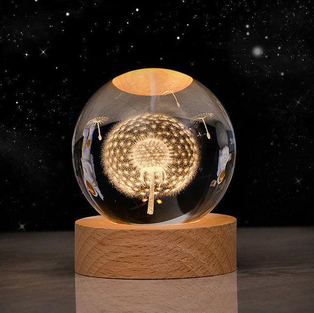 Luminous Sky Moon Crystal Ball Night Projection