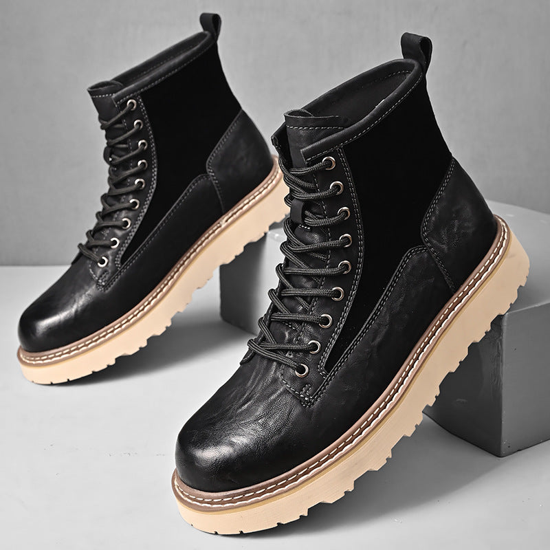 Trend Men's High-top British Style Working Boots