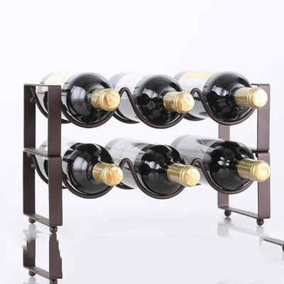 Stackable Wine Bracket Ornaments Wine Bottle Rack Wine Cabinet Wine Display Shelf Fashion