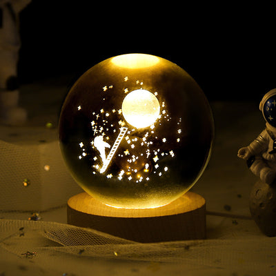 Luminous Sky Moon Crystal Ball Night Projection